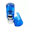 Kvalitní samonamáčecí textové razítko Shiny R-512 v modré transparentní barvě