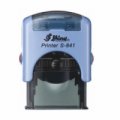 Kvalitní samonamáčecí textové razítko Shiny S-841 v modré barvě