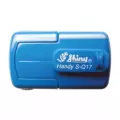 Kapesní textové samonamáčecí razítko Shiny S-Q17 Handy Stamp modré