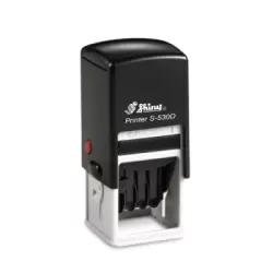 Kvalitní samonamáčecí datové razítko Shiny S-530D řady Printer Line s textovou deskou 32x32mm