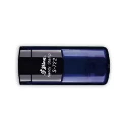 Kapesní textové samonamáčecí razítko S-722 Handy Stamp v modré transparentní barvě