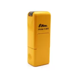 Kvalitní samonamáčecí textové razítko Shiny S-820 ve žluté barvě