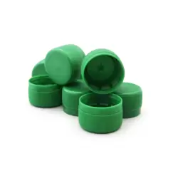 Víčko uzávěr na krabičku na kešku, na malou PET - zelená barva