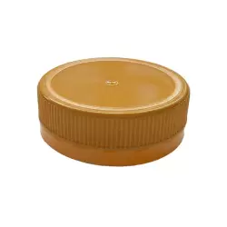 Víčko uzávěr na krabičku na kešku, na velkou PET - oranžová barva