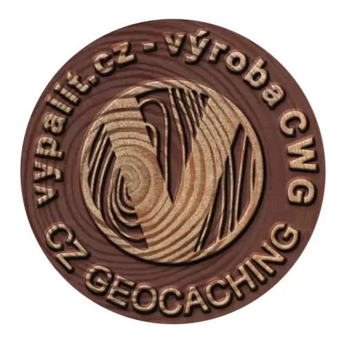 CWG/SWG osobní a eventové, modřínový suk, větev s letokruhy, inverzní