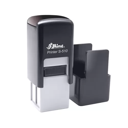 Kvalitní samonamáčecí textové razítko Shiny S-510 v černé barvě
