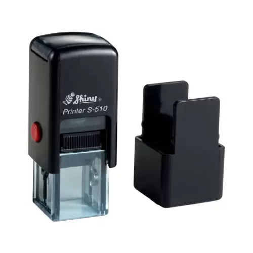 Kvalitní samonamáčecí textové razítko Shiny S-510T v černé barvě