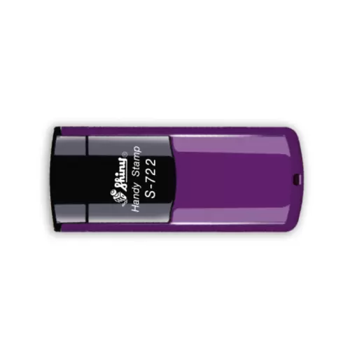 Kapesní textové samonamáčecí razítko S-722 Handy Stamp ve fialové barvě