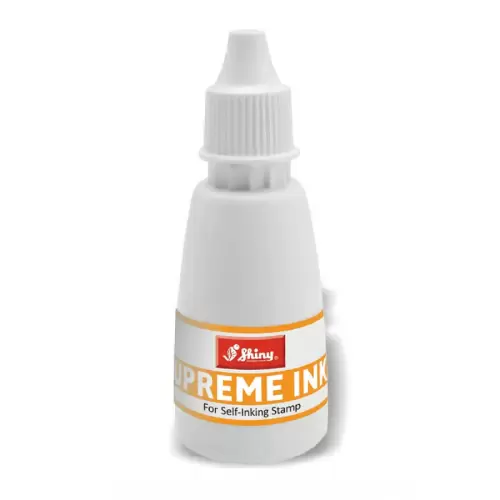 Oranžová razítková barva pro doplnění razítkových polštářků a podušek