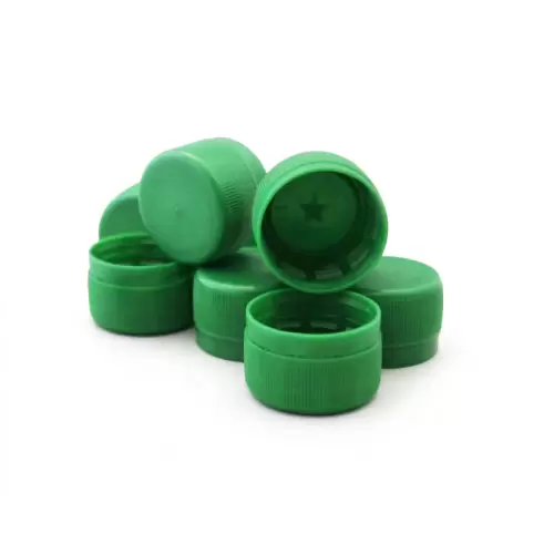 Víčko uzávěr na krabičku na kešku, na malou PET - zelená barva